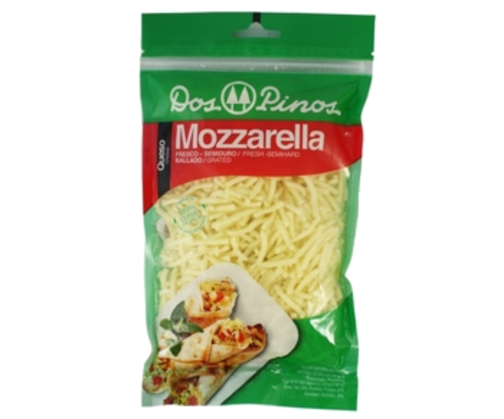 Queso Mozzarella Rayado Paq 225 Gr